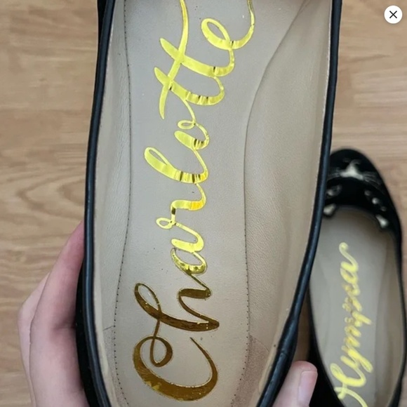Charlotte Olympia Black Velvet Size 38 Kitty Flats (only worn once) - Picture 7 of 10